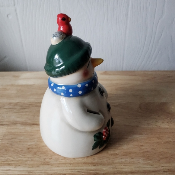 Christmas Snowman Porcelain Figurine - Picture 4 of 5